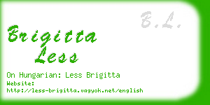 brigitta less business card